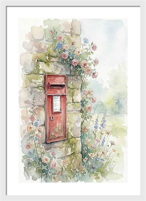 Heritage Post Box Amidst Blooms