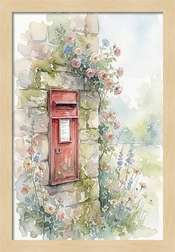 Heritage Post Box Amidst Blooms