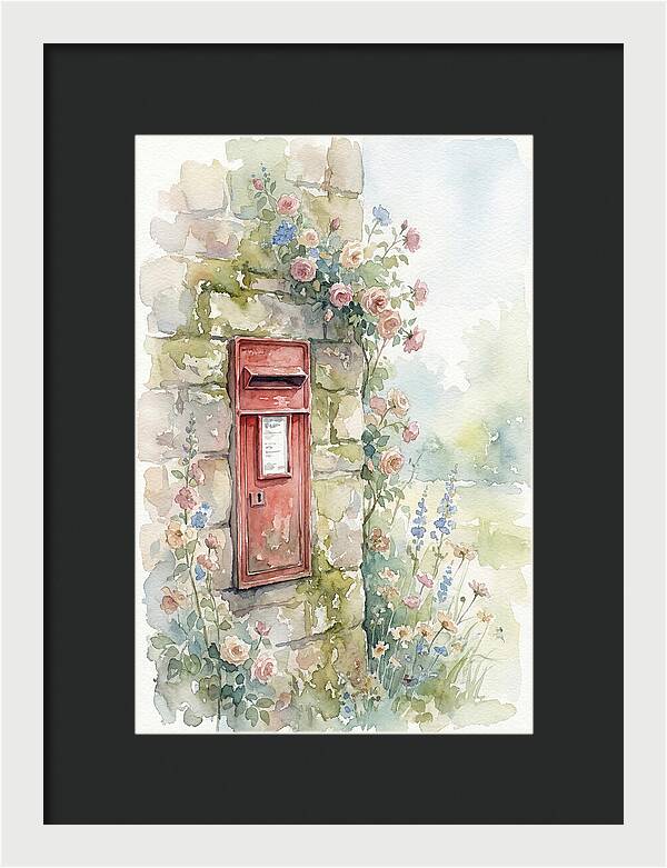 Heritage Post Box Amidst Blooms