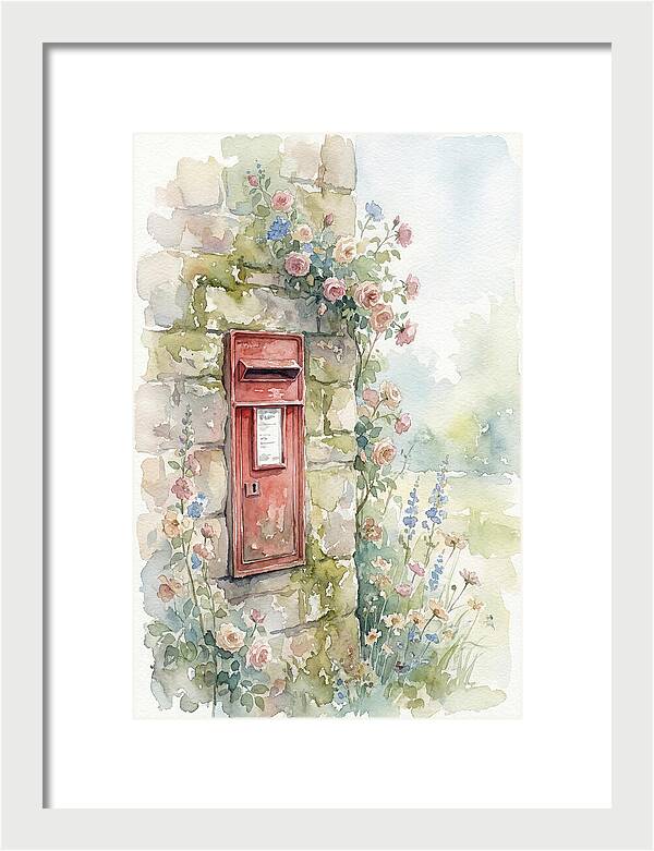 Heritage Post Box Amidst Blooms