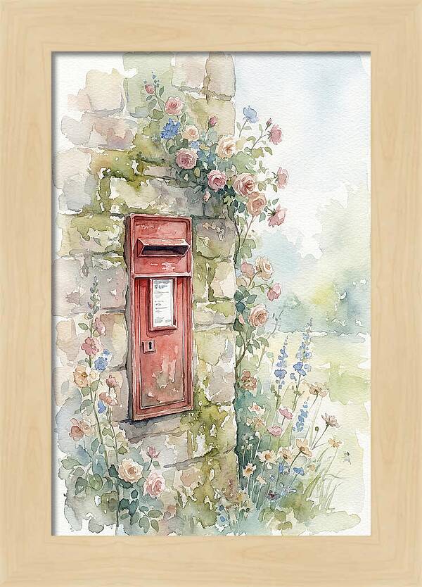 Heritage Post Box Amidst Blooms