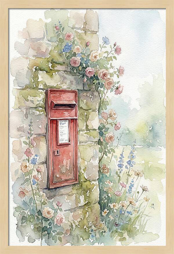 Heritage Post Box Amidst Blooms
