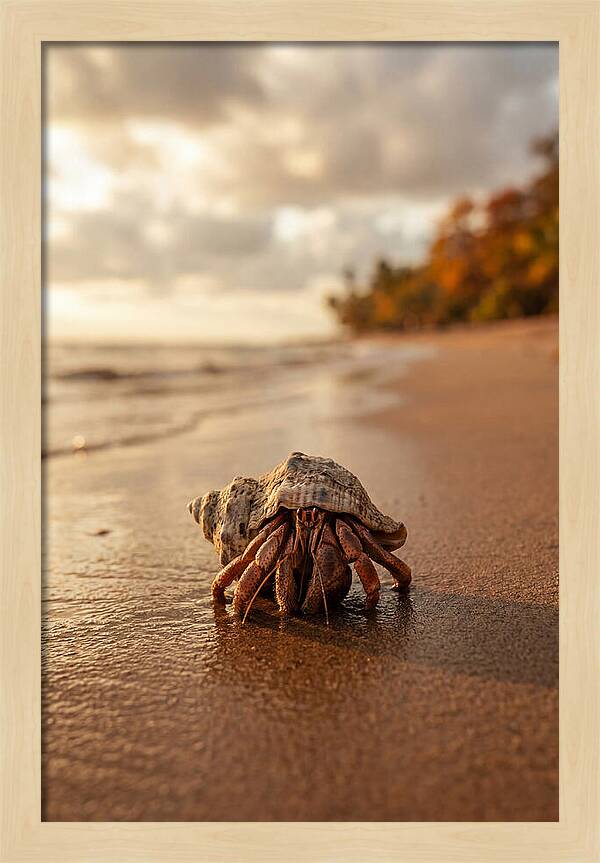 Hermit Crab On Sandy Beach