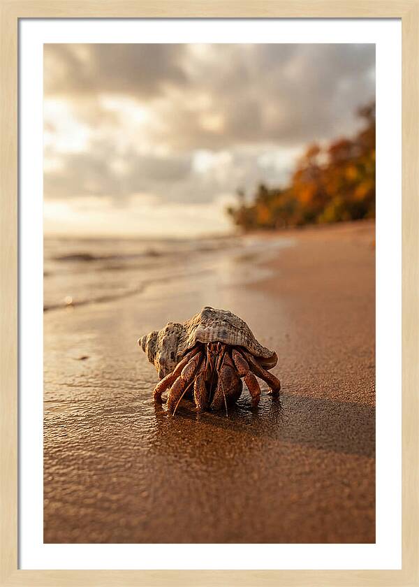 Hermit Crab On Sandy Beach