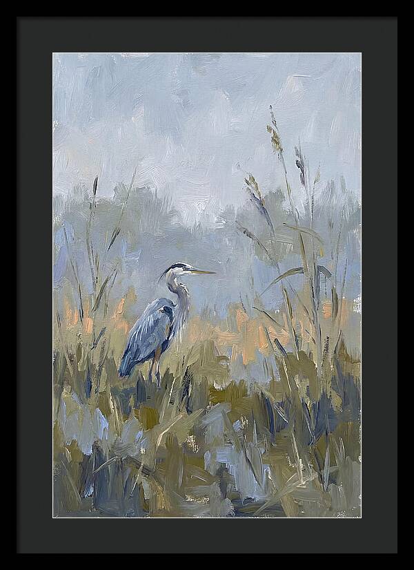 Heron Among Tall Grasses