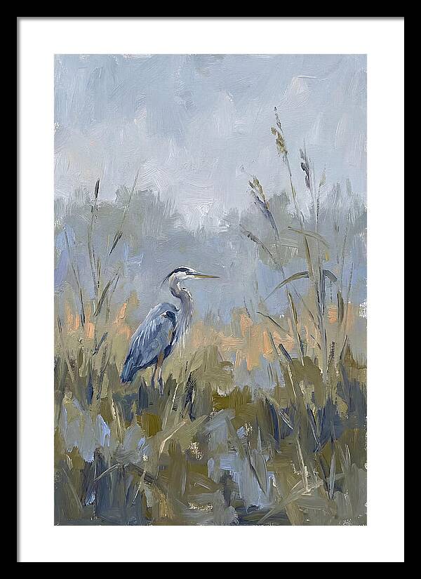 Heron Among Tall Grasses