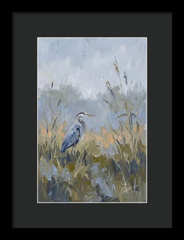 Heron Among Tall Grasses