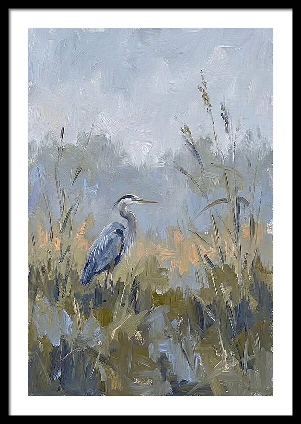 Heron Among Tall Grasses