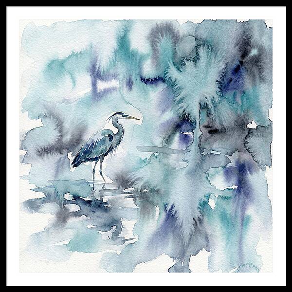 Heron Among Tranquil Waters