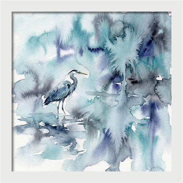 Heron Among Tranquil Waters