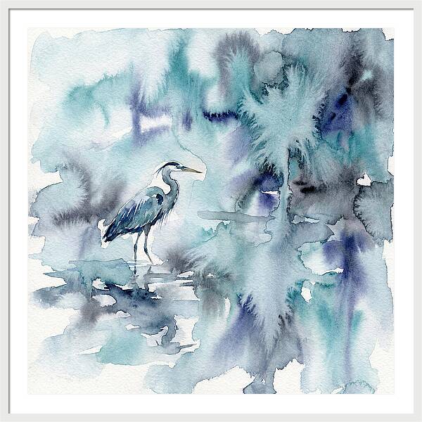 Heron Among Tranquil Waters