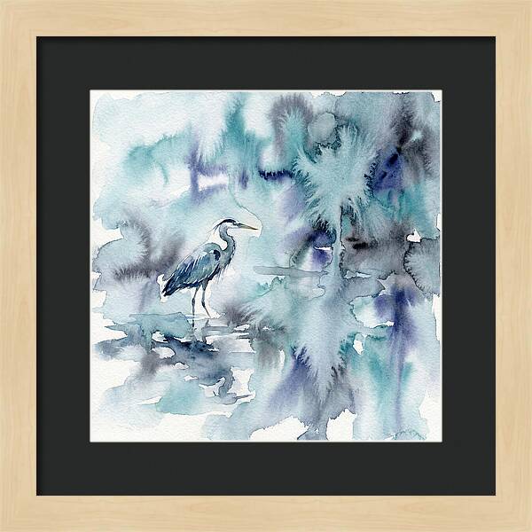 Heron Among Tranquil Waters