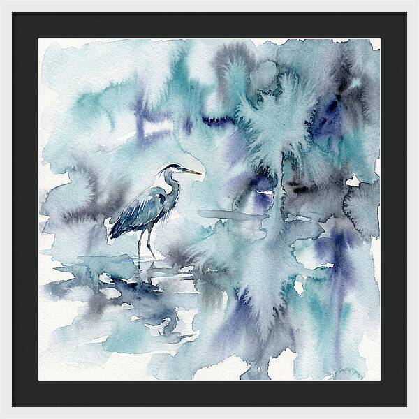 Heron Among Tranquil Waters