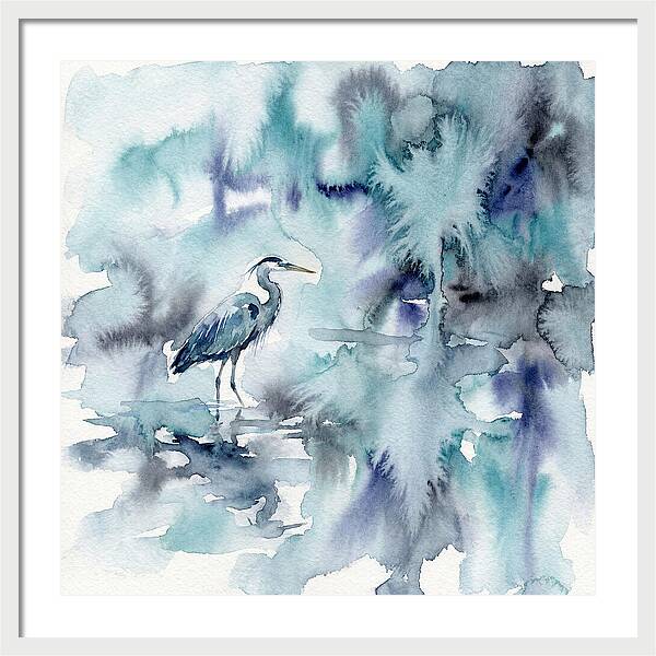 Heron Among Tranquil Waters