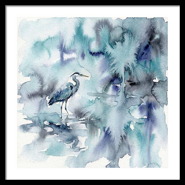 Heron Among Tranquil Waters