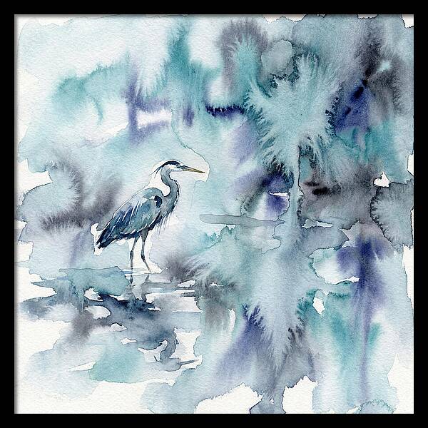 Heron Among Tranquil Waters