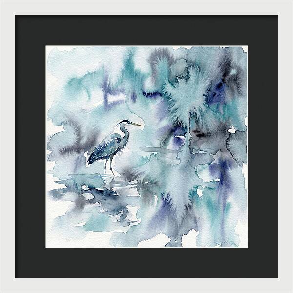 Heron Among Tranquil Waters