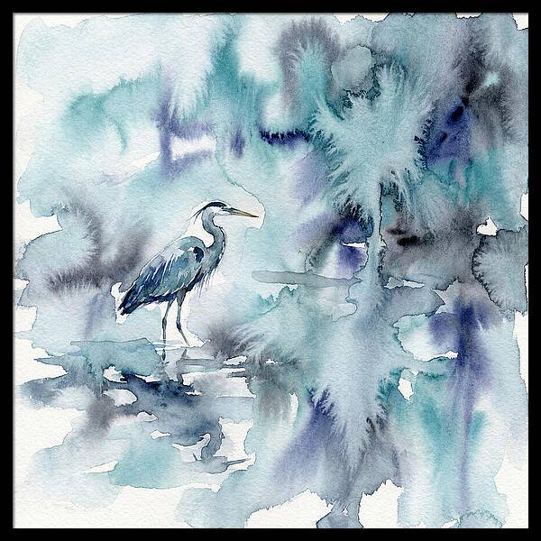 Heron Among Tranquil Waters