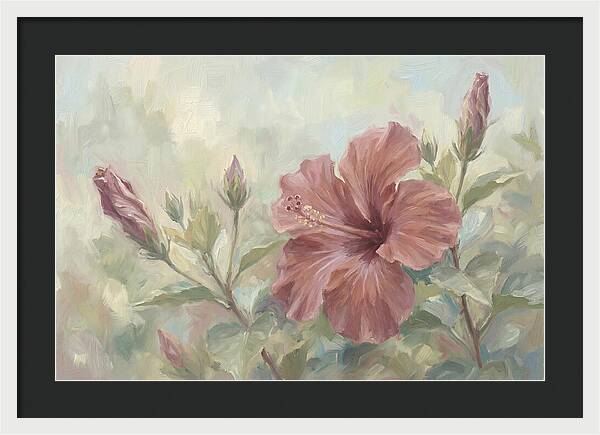 Hibiscus Bloom In Soft Hues