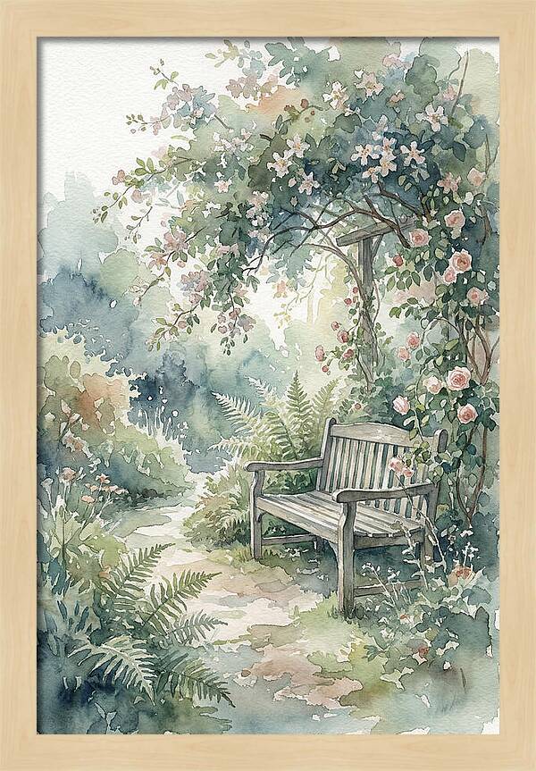 Hidden Garden Corner With Bench