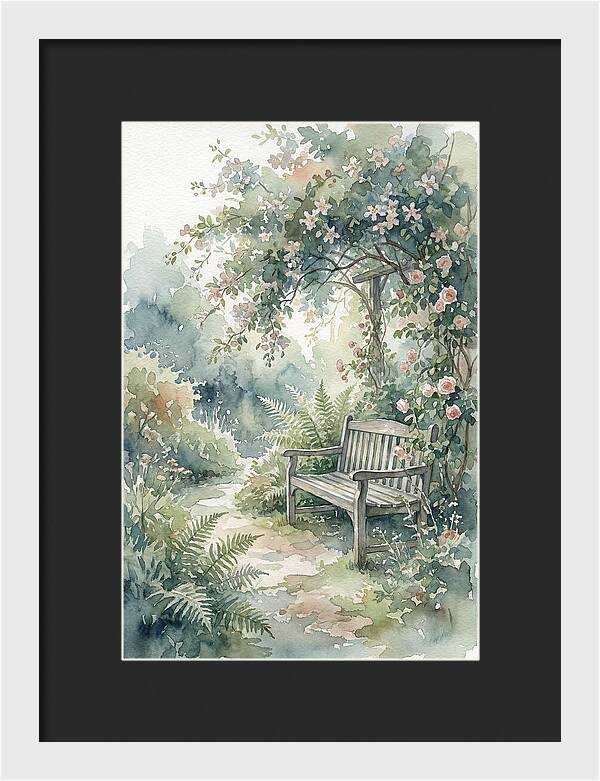 Hidden Garden Corner With Bench