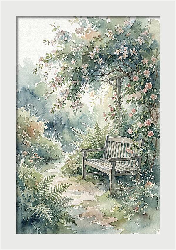Hidden Garden Corner With Bench