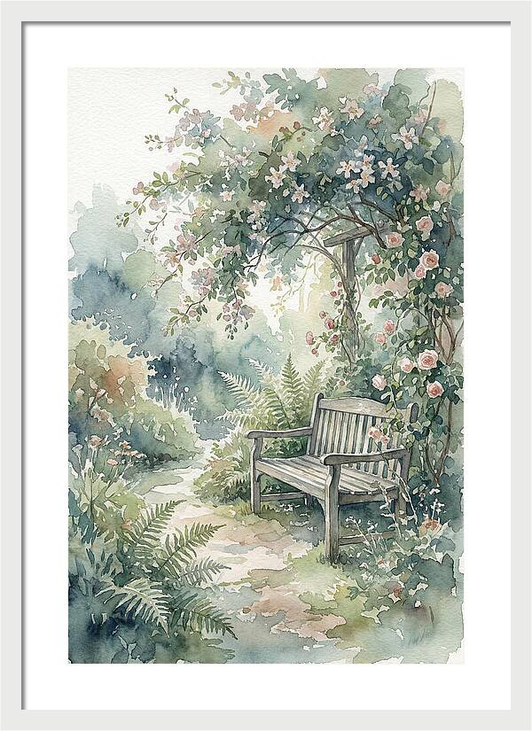 Hidden Garden Corner With Bench