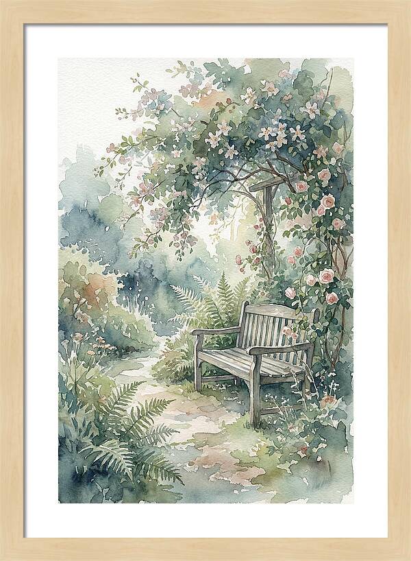 Hidden Garden Corner With Bench