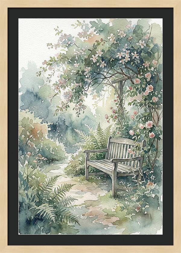Hidden Garden Corner With Bench