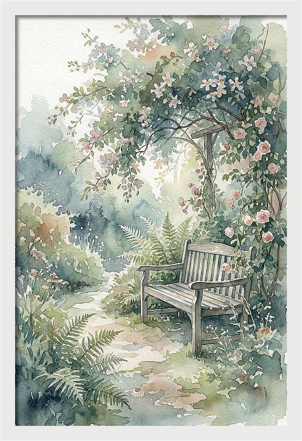 Hidden Garden Corner With Bench