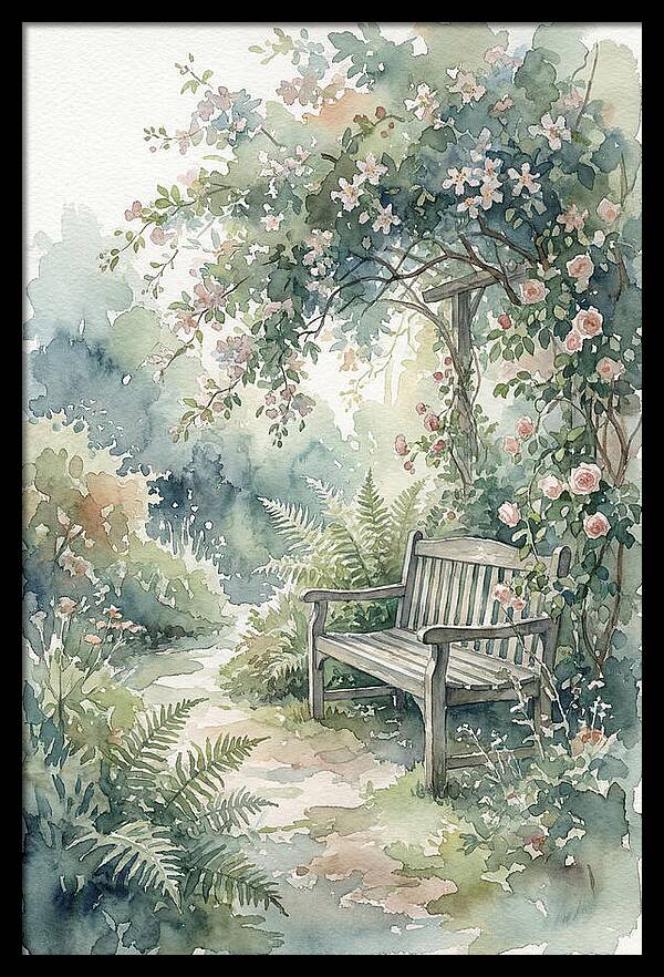 Hidden Garden Corner With Bench