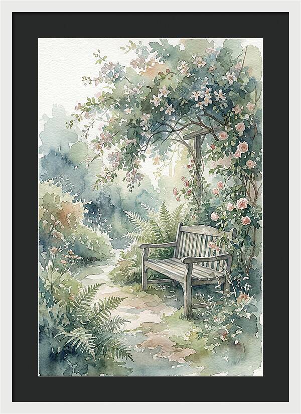 Hidden Garden Corner With Bench