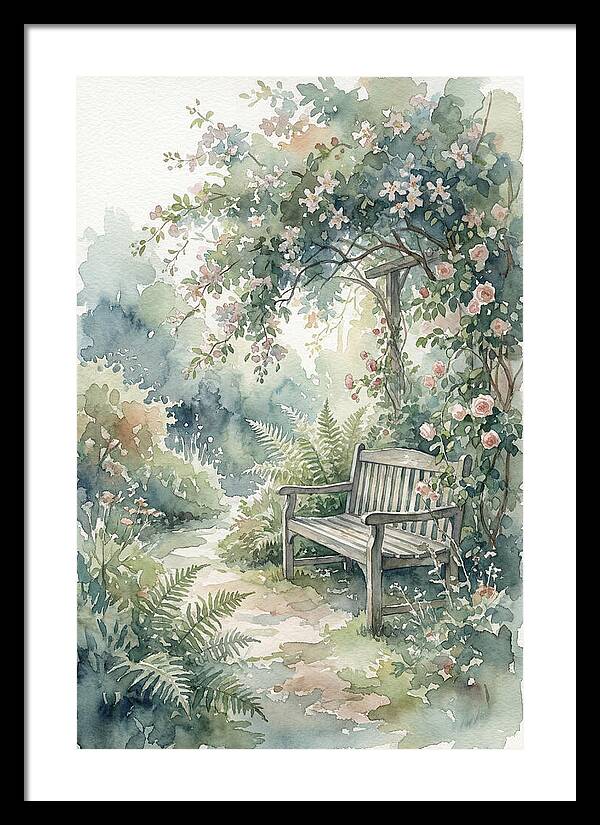 Hidden Garden Corner With Bench