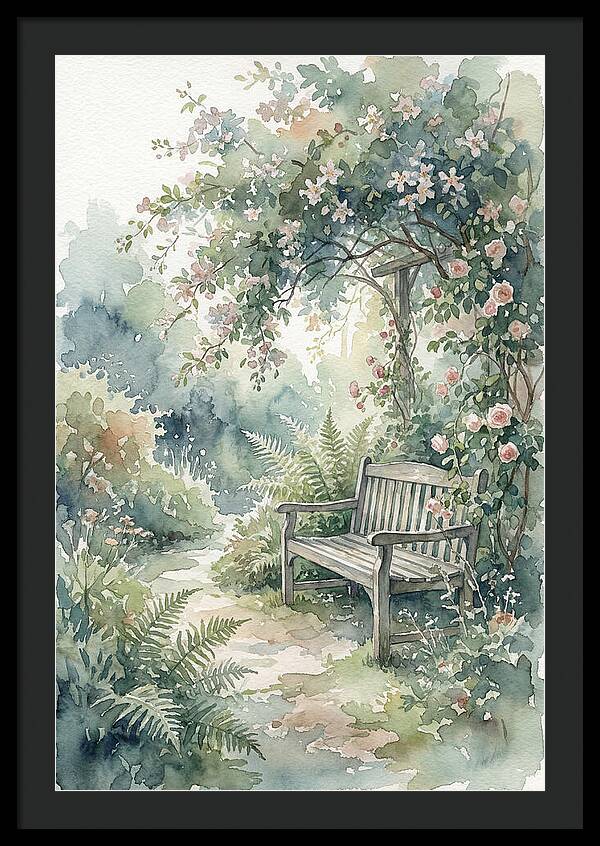 Hidden Garden Corner With Bench