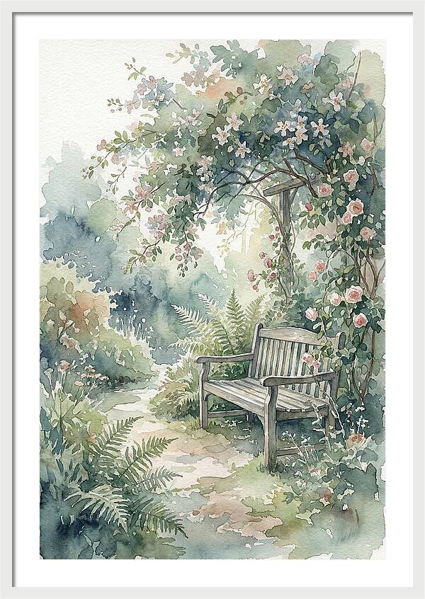 Hidden Garden Corner With Bench