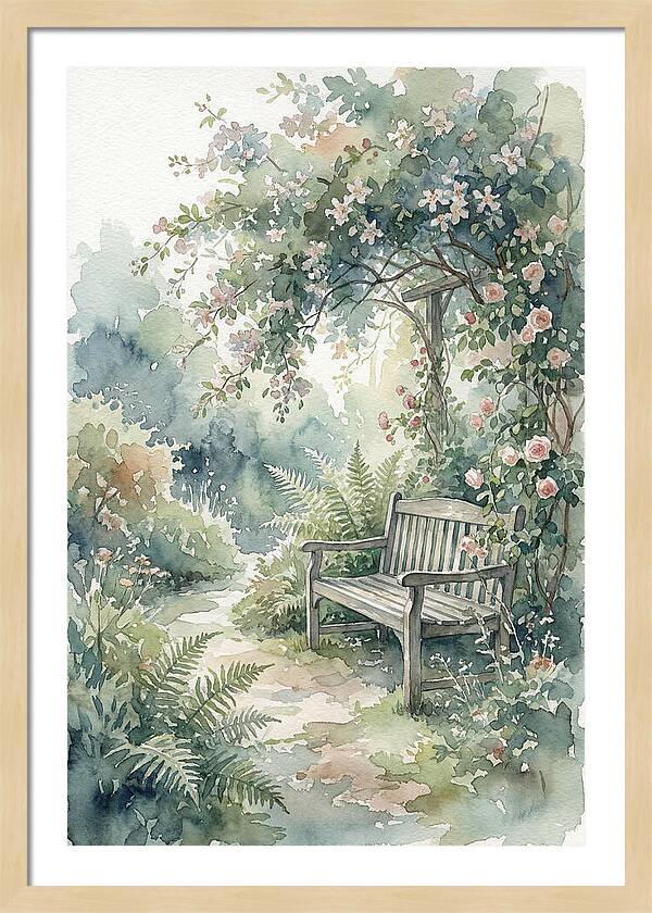 Hidden Garden Corner With Bench