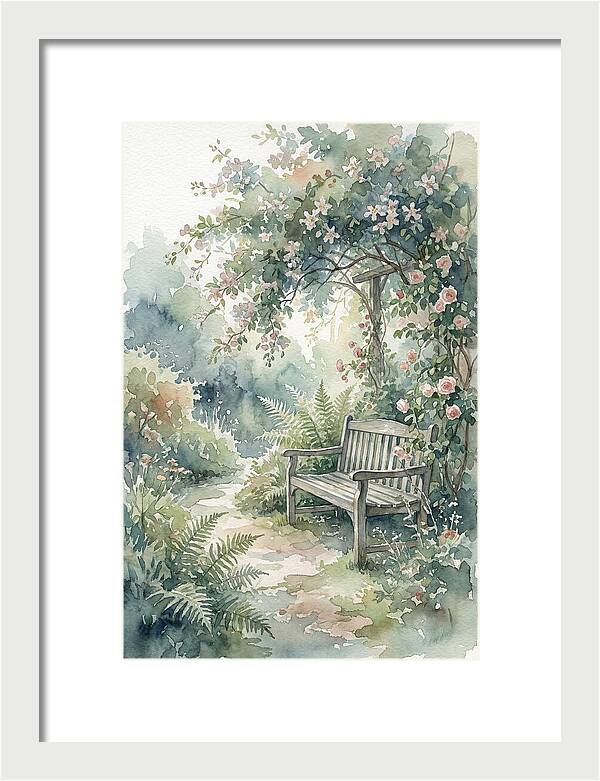 Hidden Garden Corner With Bench