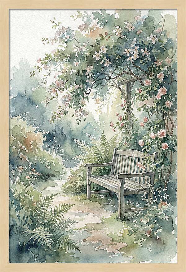 Hidden Garden Corner With Bench