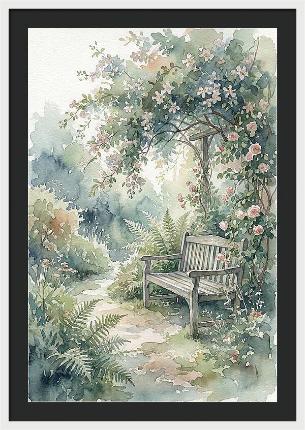 Hidden Garden Corner With Bench