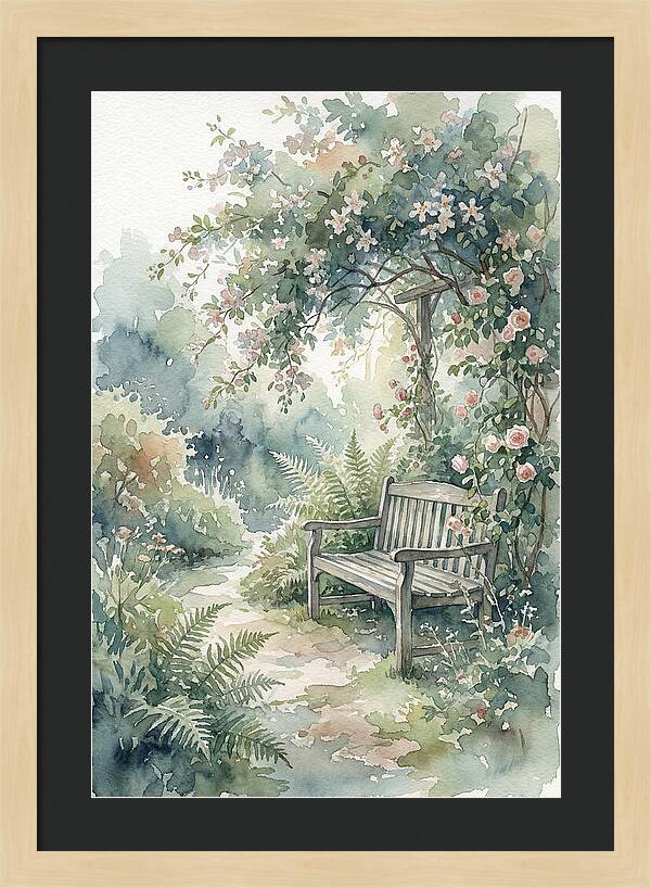 Hidden Garden Corner With Bench