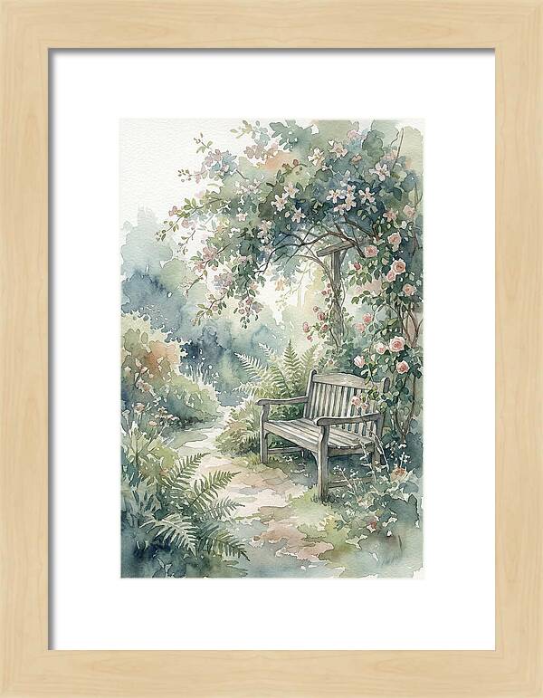 Hidden Garden Corner With Bench