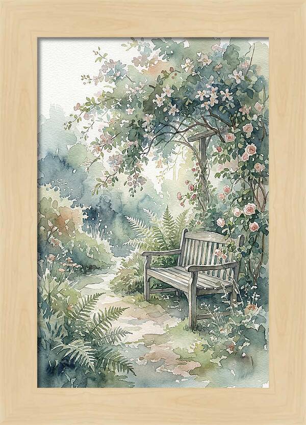 Hidden Garden Corner With Bench