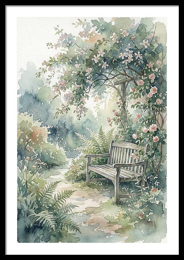Hidden Garden Corner With Bench