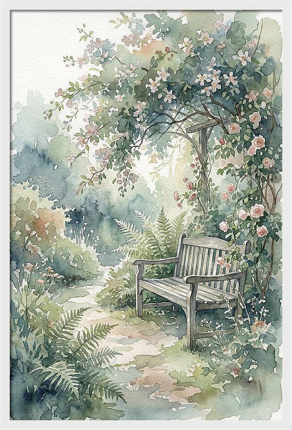 Hidden Garden Corner With Bench