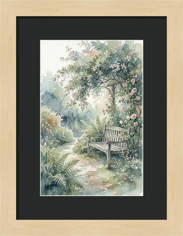Hidden Garden Corner With Bench