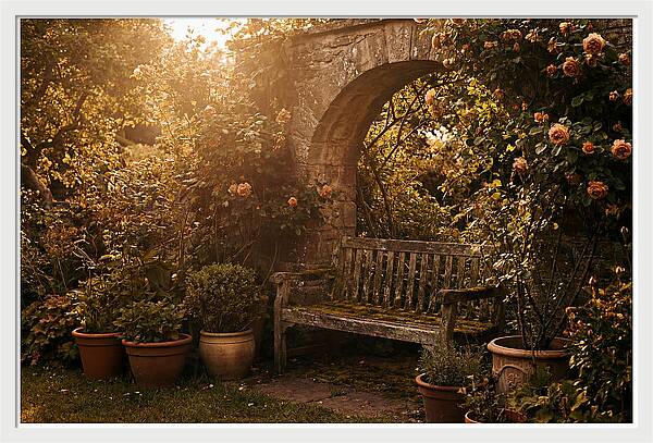 Hidden Garden Corner With Bench