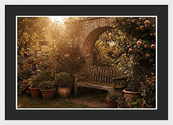 Hidden Garden Corner With Bench