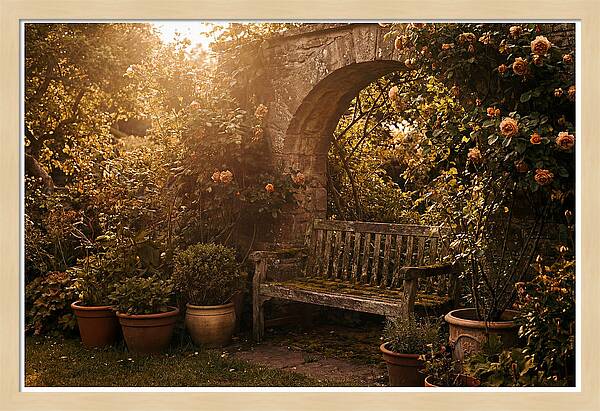 Hidden Garden Corner With Bench