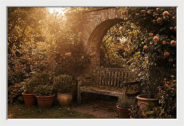 Hidden Garden Corner With Bench