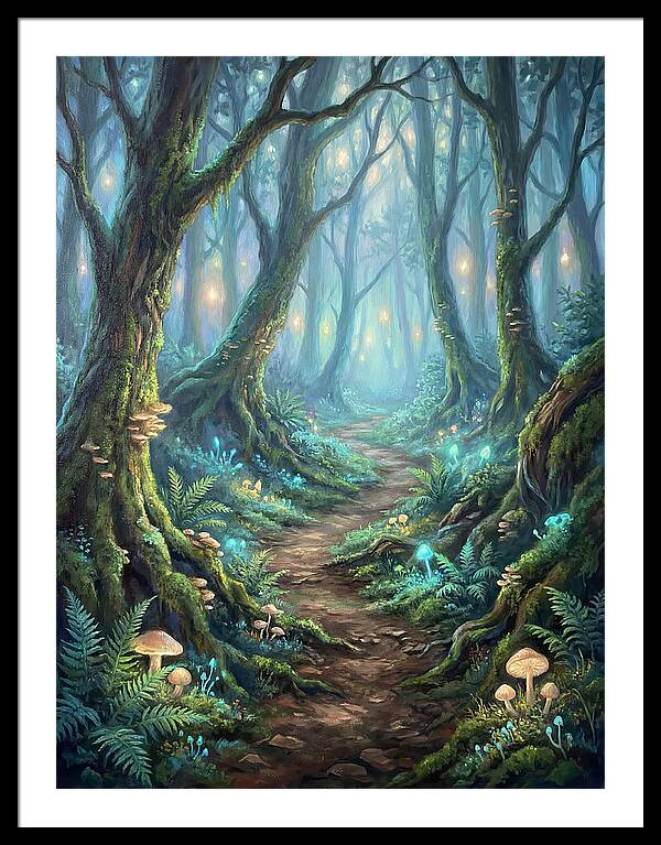 Hiking Trail Through Enchanted Forest